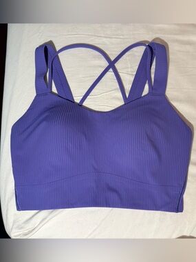 Lululemon Like a Cloud Ribbed Longline Bra D/DD Cup - Charged Indigo
